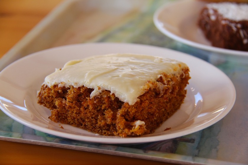 My new version of the amazing carrot cake creation that I've made up myself. :)
